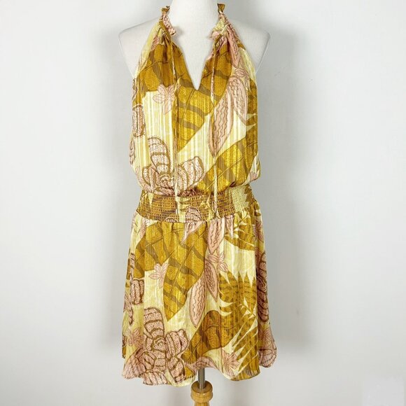 White House Black Market Dresses & Skirts - New WHBM Sleeveless V-neck Halter Blouson Dress Tropical Size 12 Women's